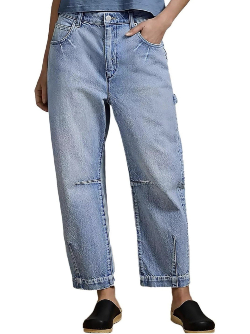 Flamingals Baggy Barrel Jeans Mid Rise Wide Leg Pants 2XL